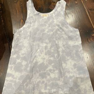 Nation blue and white tank top